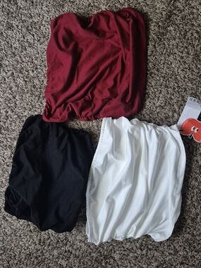 Trio Women's Tube tops  Black White Red S (1) & M (2)